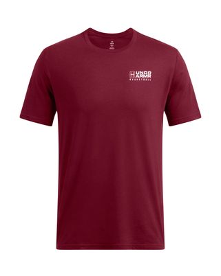 Polera manga corta basketball UA para hombre