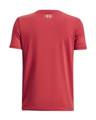 Polera manga corta UA Box Logo Camo para niño