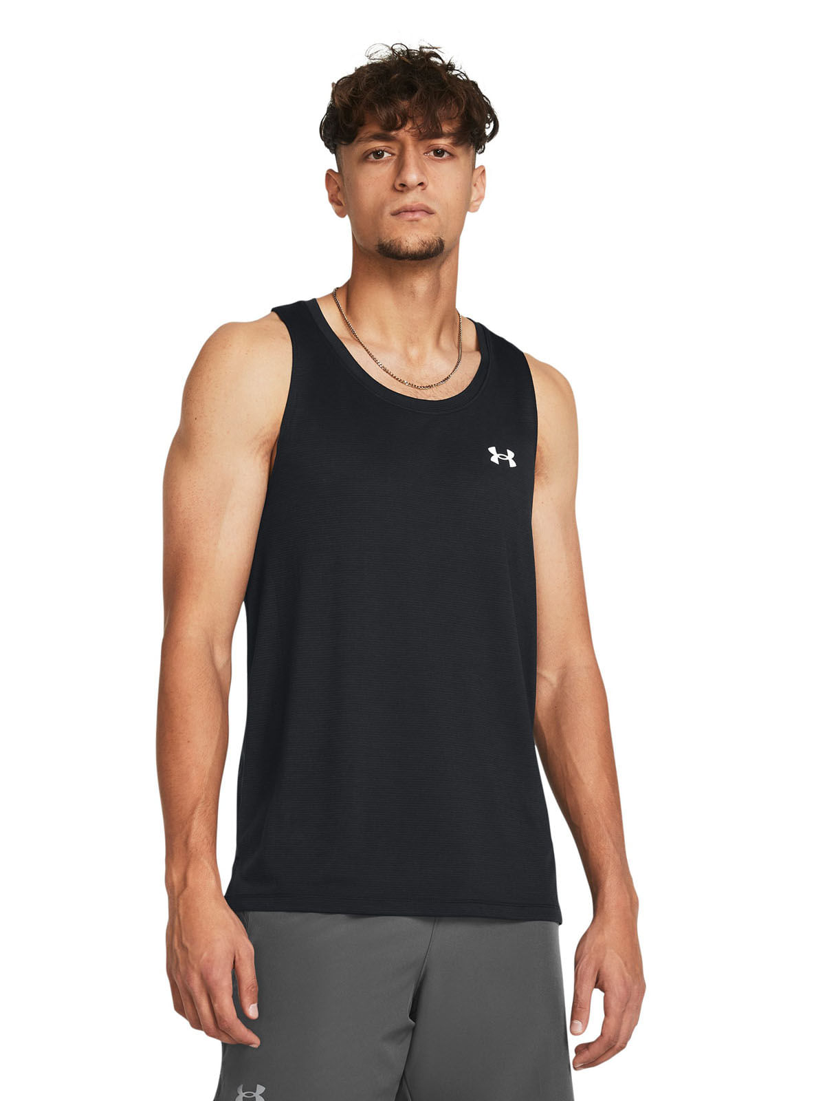 Polera sin mangas Launch UA para hombre