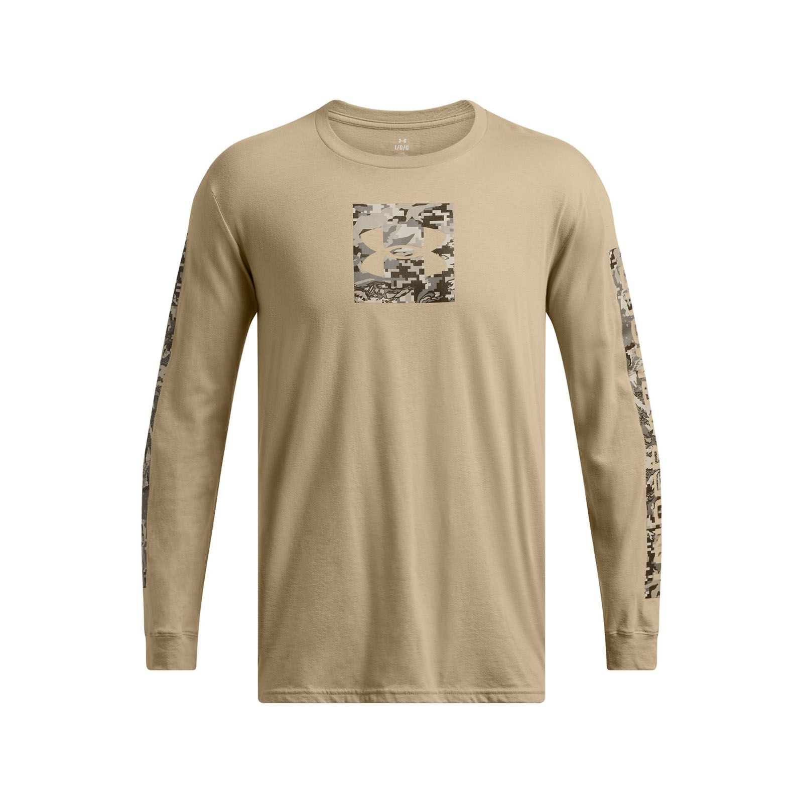 Polera manga larga UA Camo Boxed para hombre
