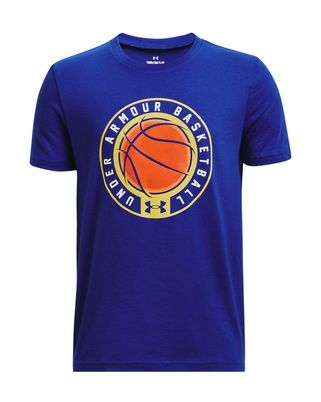 Polera manga corta UA Icon Basketball para niño
