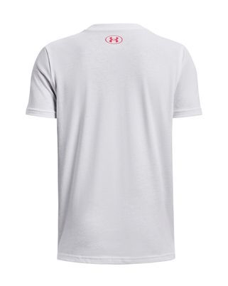 Polera manga corta UA Box Logo Camo para niño