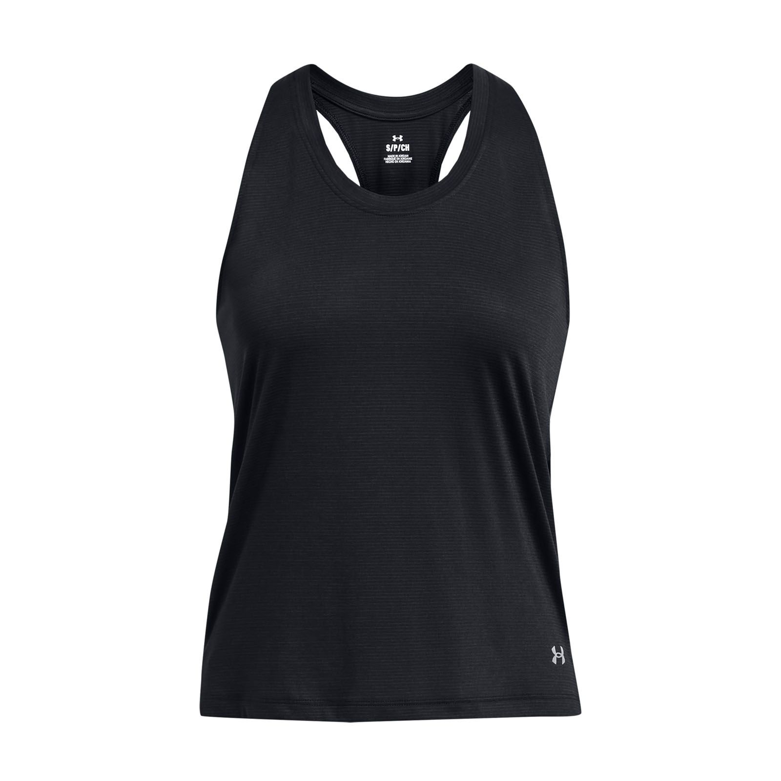 Polera sin mangas de lanzamiento UA para mujer