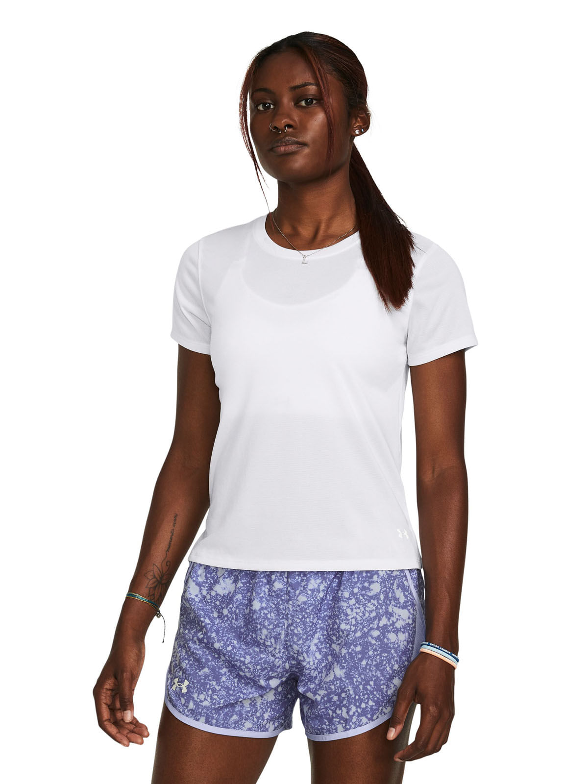 Polera manga corta UA Launch para mujer