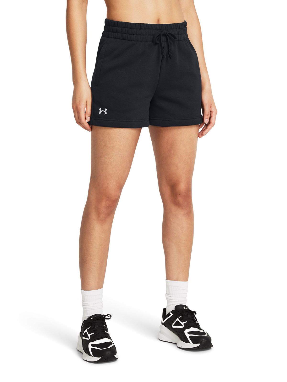 Shorts UA Rival Fleece para mujer