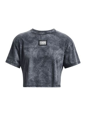 Polera manga corta Washed Woven para mujer Under Armour