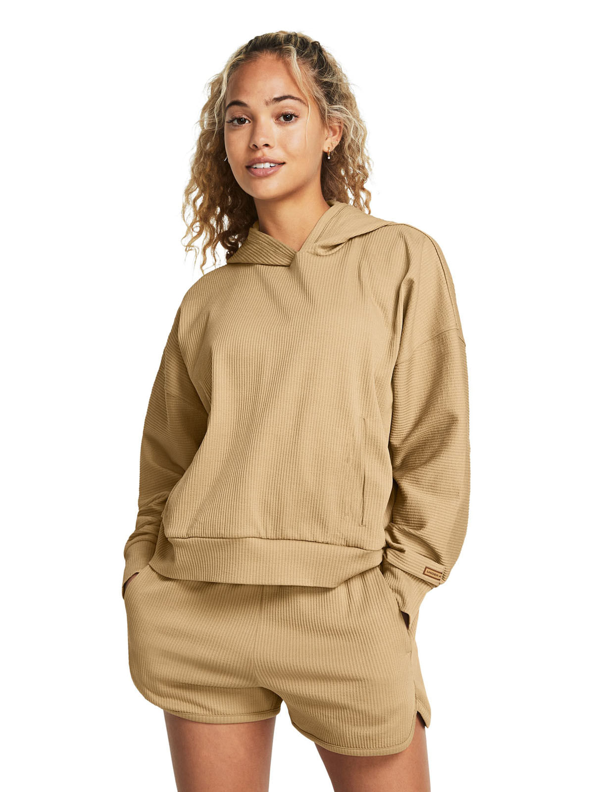 Polerón Oversize UA Journey Rib para mujer
