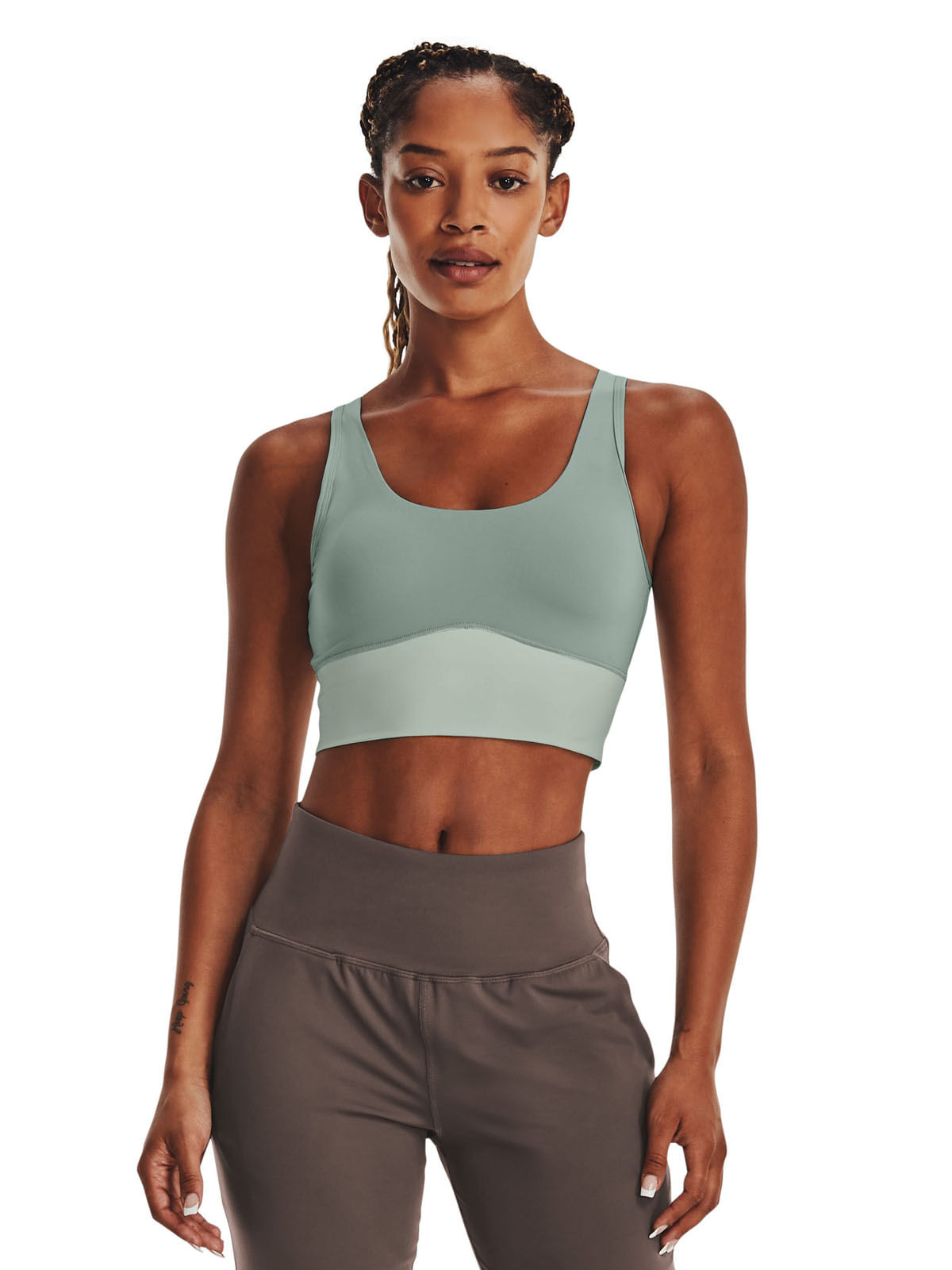 Polera sin mangas UA Crop Meridian para mujer
