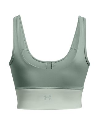 Polera sin mangas UA Meridian Fitted Crop para mujer
