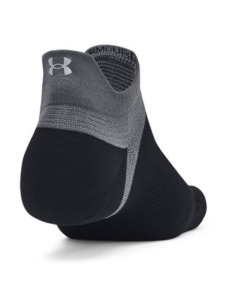 Calcetín unisex Under Armour armourdry® run lite 3-pack negro no show