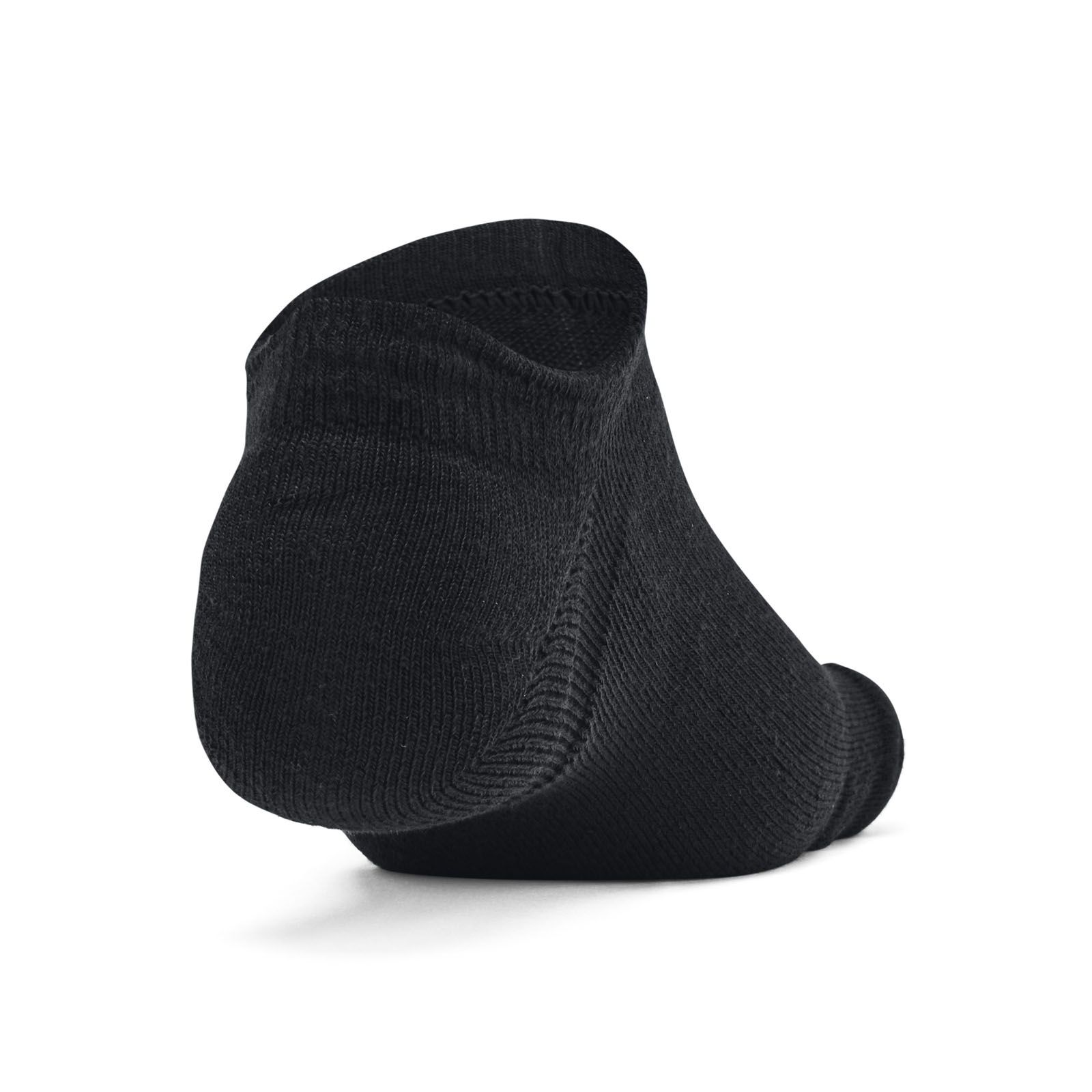 Calcetín unisex Under Armour essential cushion 6-pack negro no show