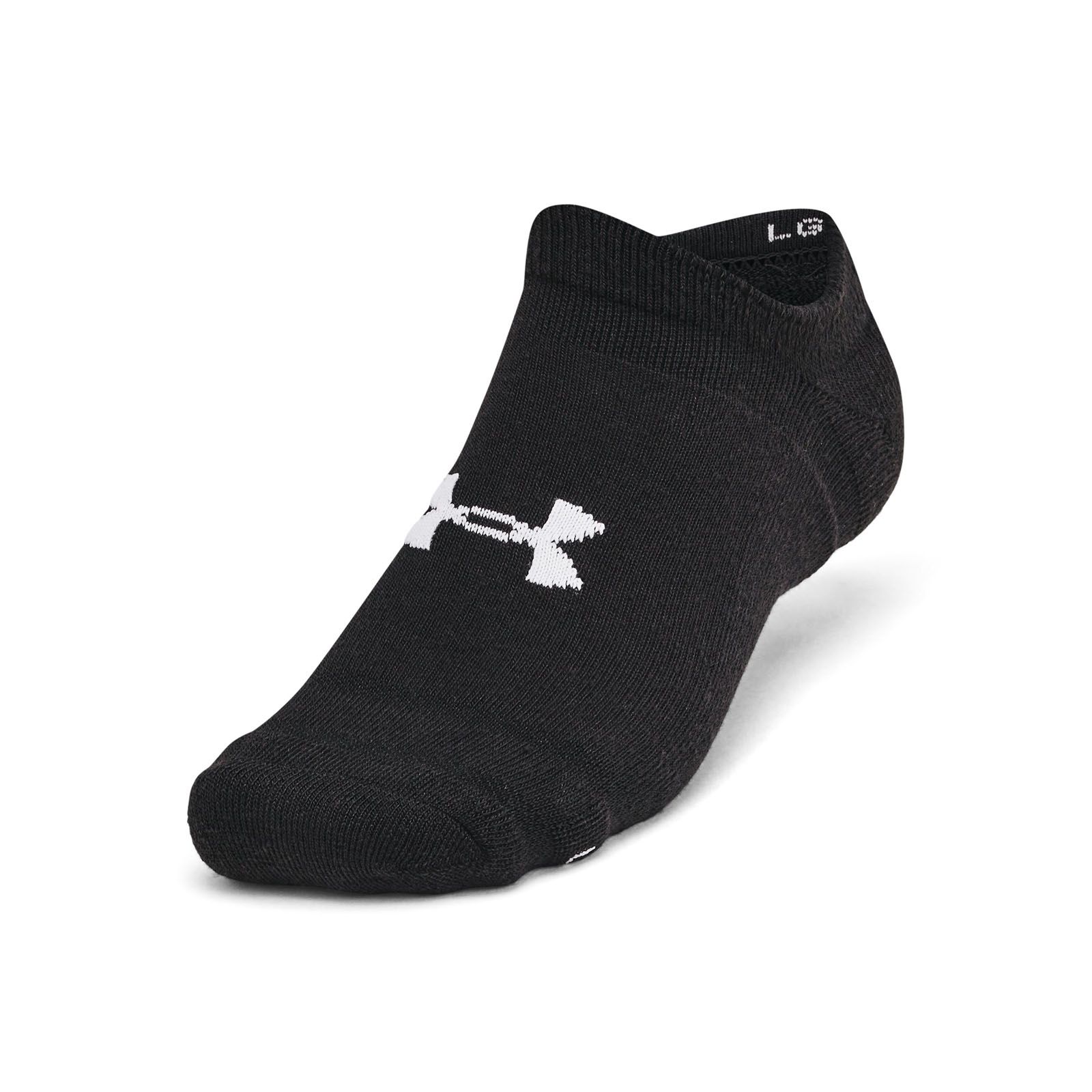Calcetín unisex Under Armour essential cushion 6-pack negro no show