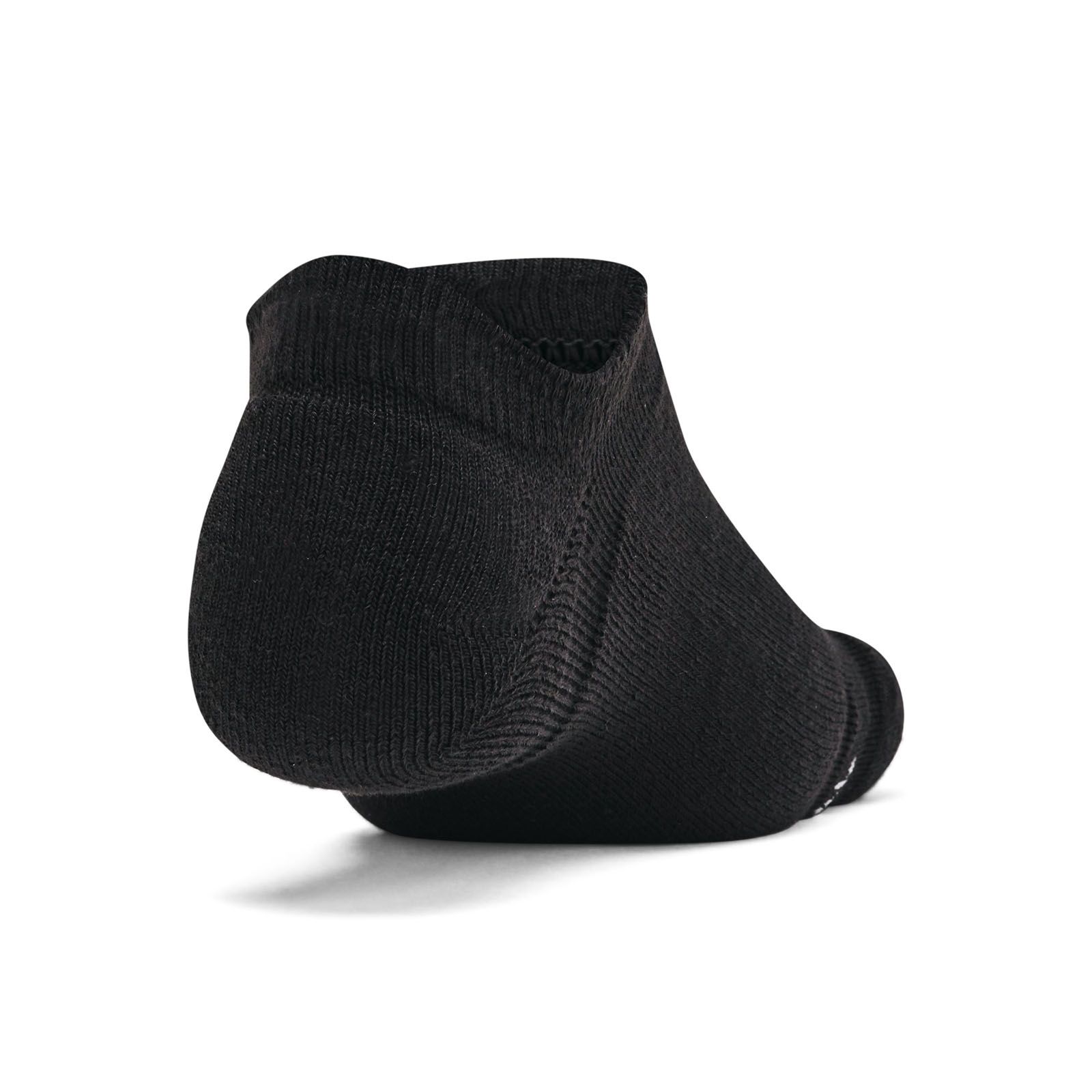 Calcetín unisex Under Armour essential cushion 6-pack negro no show