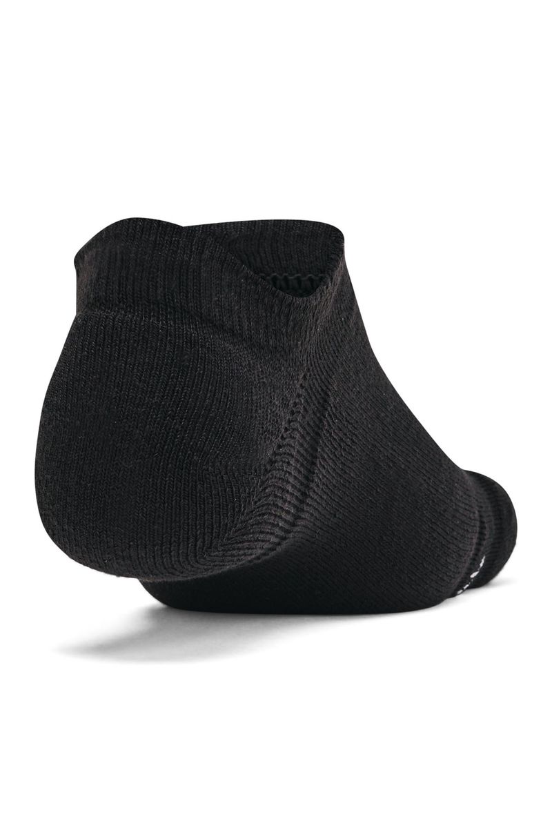 Calcetin-unisex-UA-essential-cushion-6-pack-negro-no-show