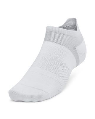 Calcetín unisex Under Armour armourdry® run lite 3-pack no show blanco