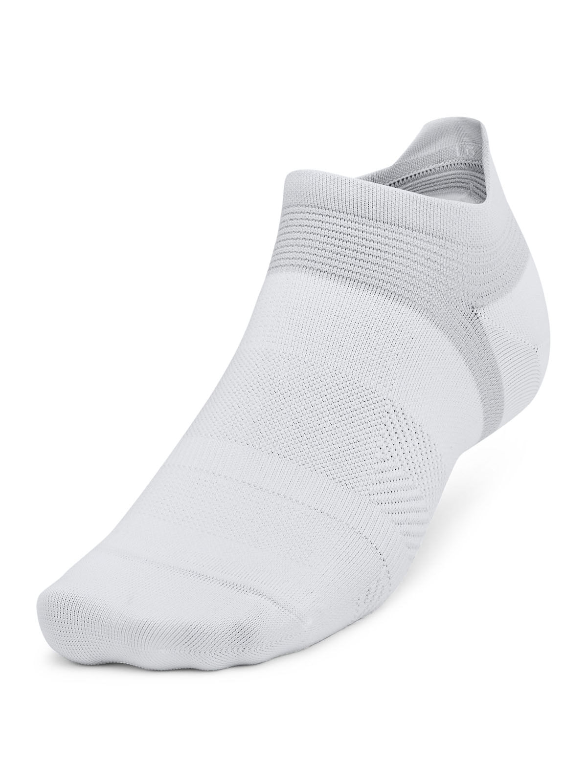 Calcetín unisex UA armourdry® run lite 3-pack no show blanco
