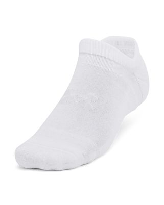 Calcetín unisex Under Armour essential cushion 6-pack no show blanco