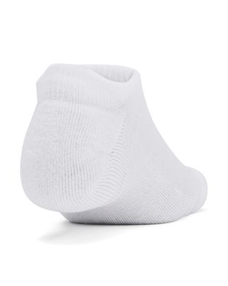 Calcetín unisex Under Armour essential cushion 6-pack no show blanco