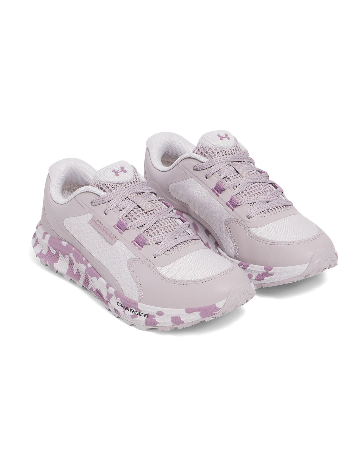 Zapatillas de running UA bandit trail 3 gris para mujer