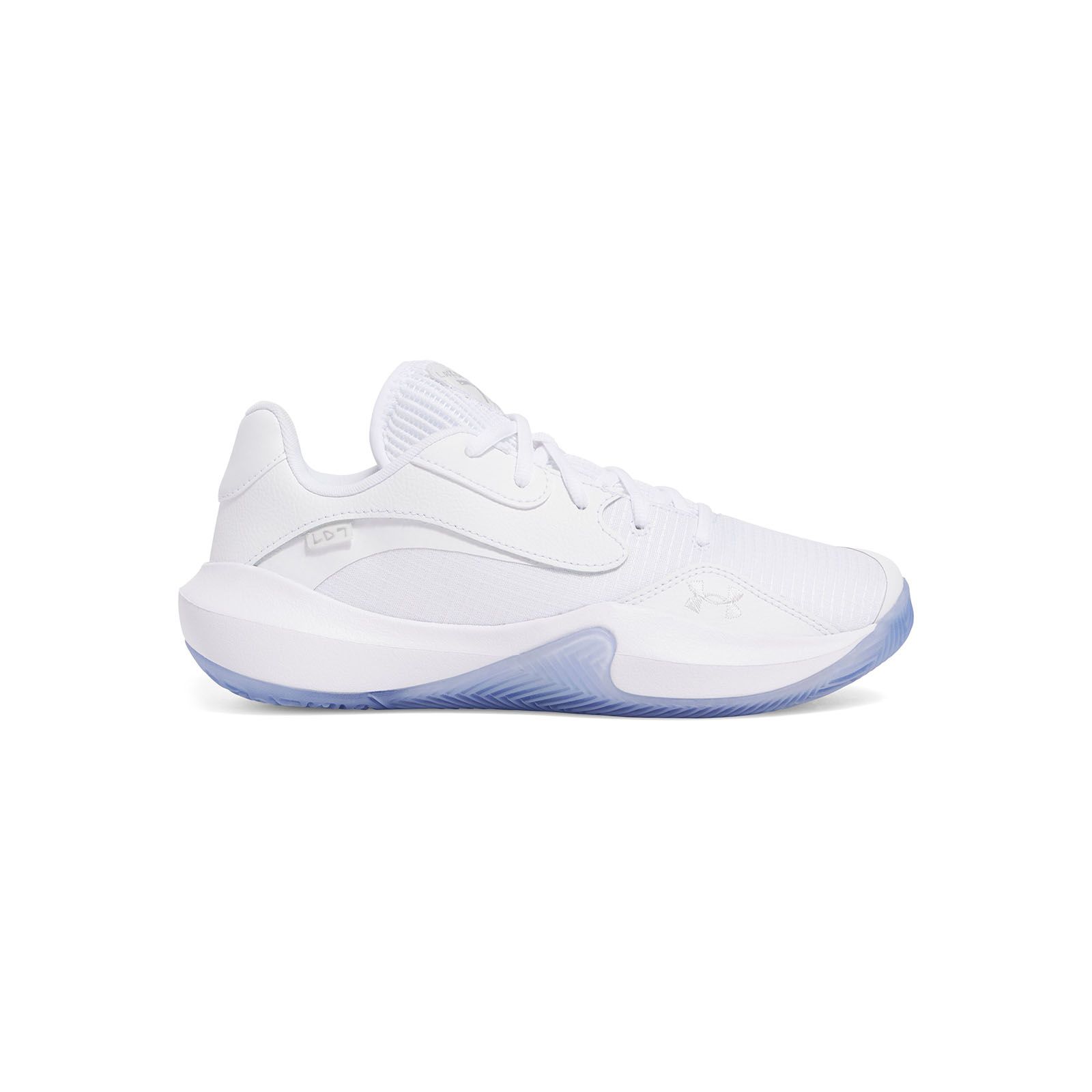 Zapatillas unisex Under Armour Lockdown 7 low Basketball blanco