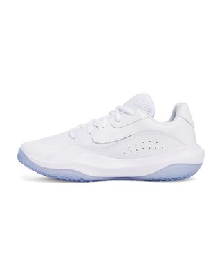Zapatillas unisex Under Armour Lockdown 7 low Basketball blanco