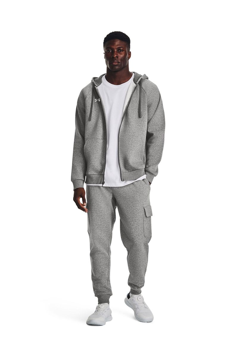 Poleron-UA-Rival-fleece-con-cierre-gris-para-hombre