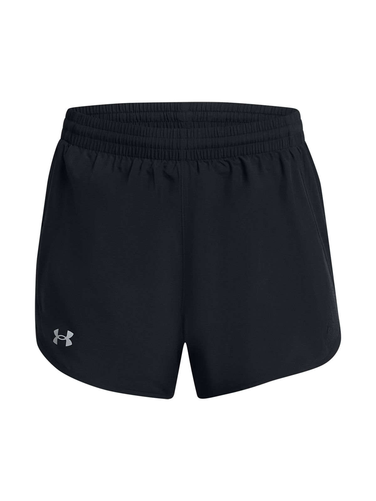 Shorts UA fly-by 2-en-1 negro para mujer
