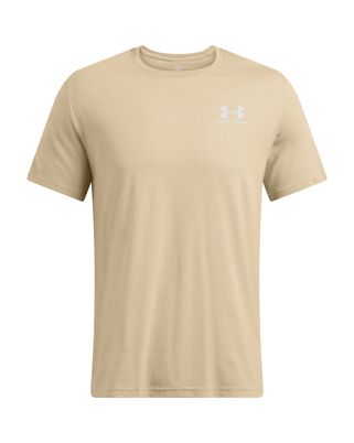 Polera manga corta Under Armour Leftchest café para hombre
