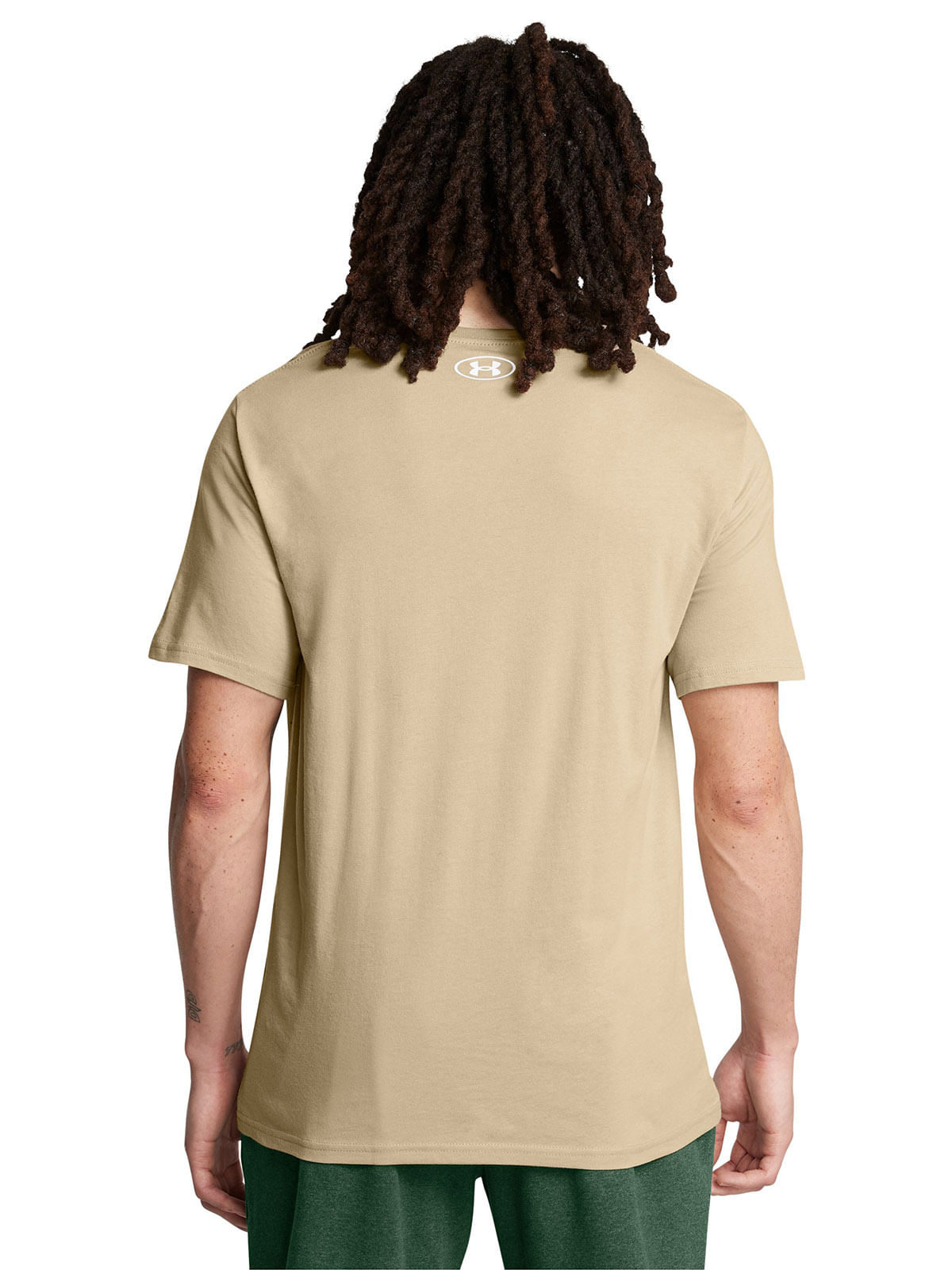 Polera manga corta UA Leftchest café para hombre