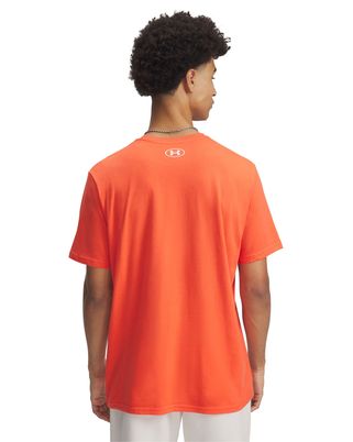 Polera manga corta Under Armour Leftchest naranjo para hombre