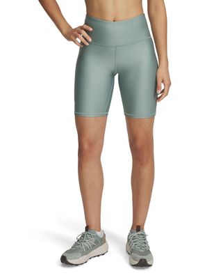Calzas Under Armour tech bike shorts verde para mujer