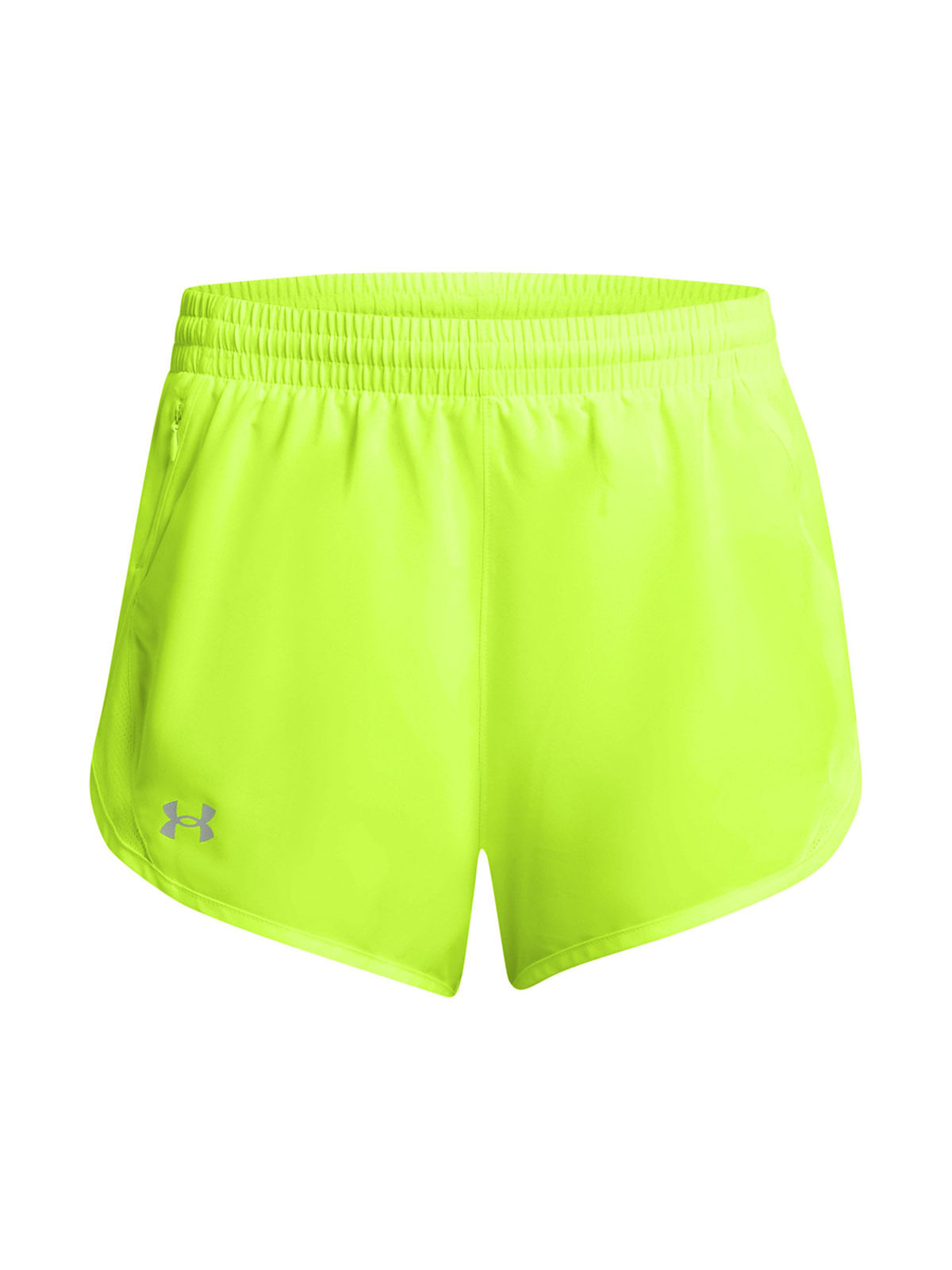 Shorts UA fly-by amarillo para mujer