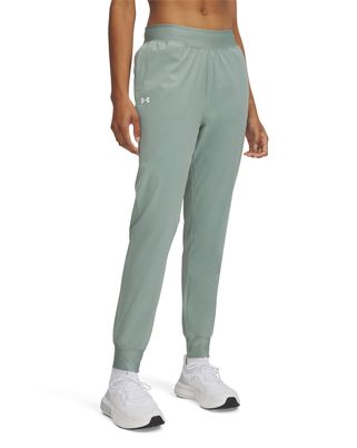 Pantalón Under Armour Rival tiro alto verde para mujer