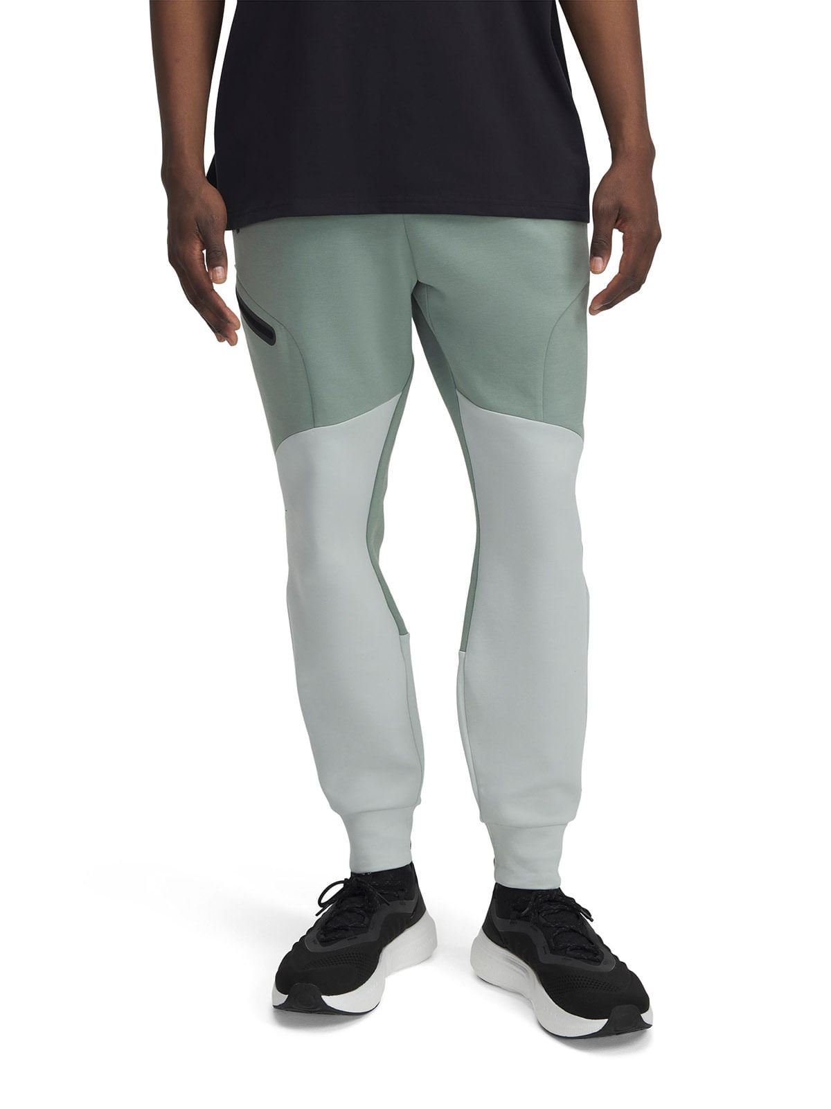 Jogger UA Unstoppablefleece verde para hombre