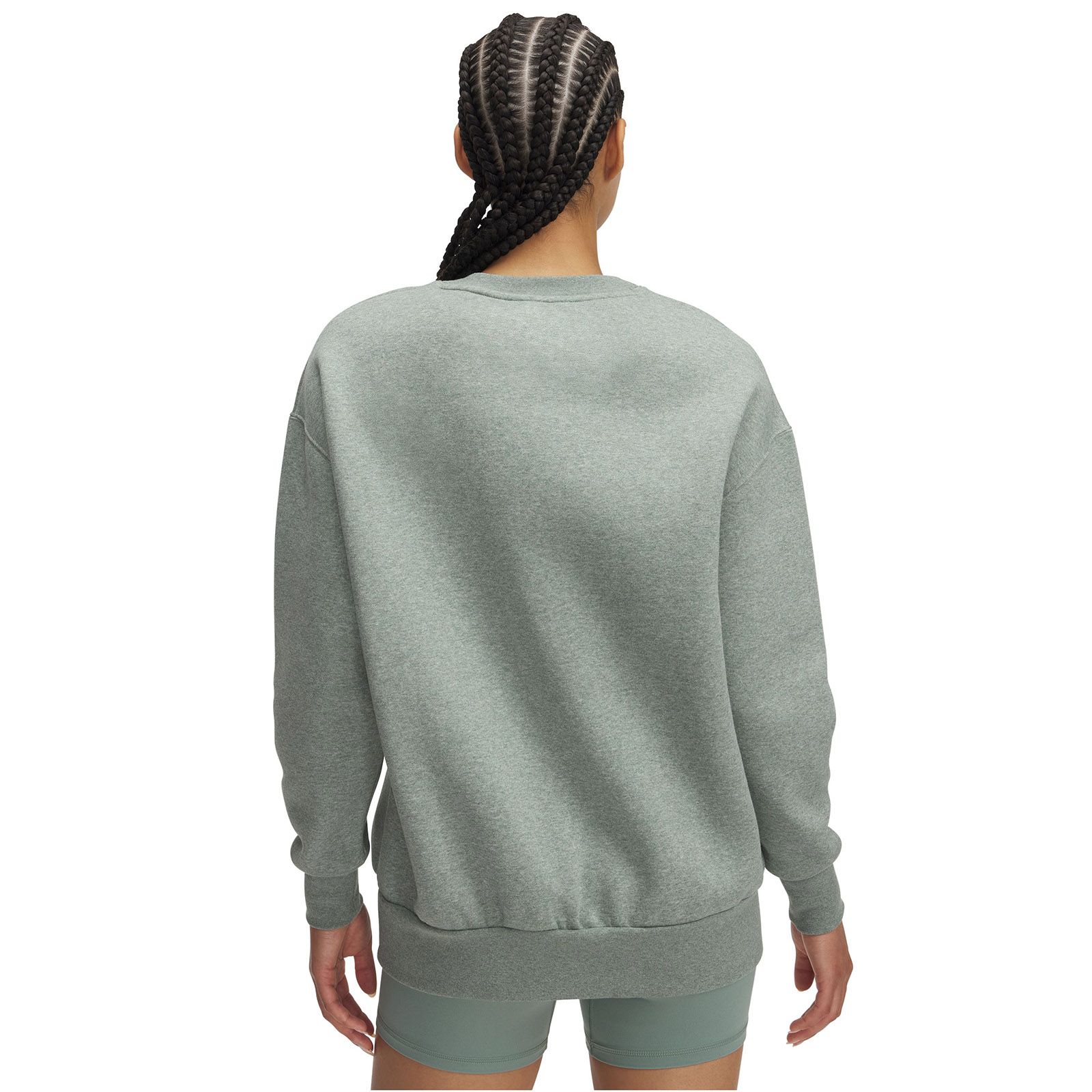 Polerón mujer Under Armour Icon fleece oversized verde