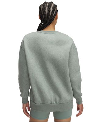 Polerón mujer Under Armour Icon fleece oversized verde