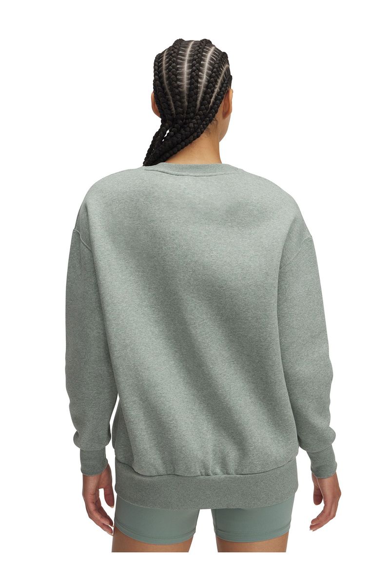 Poleron-mujer-UA-Icon-fleece-oversized-verde