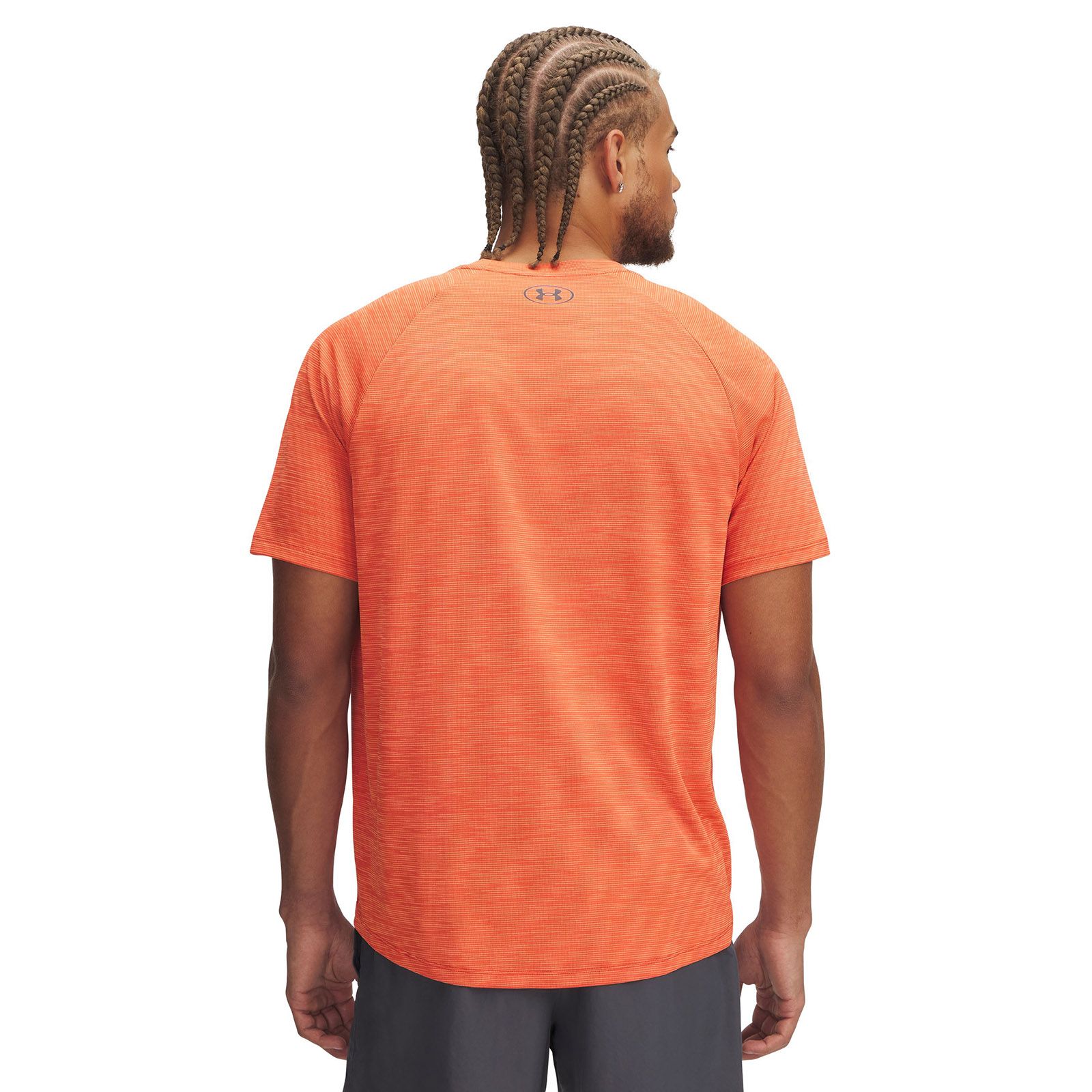 Polera manga corta Under Armour tech naranjo para hombre