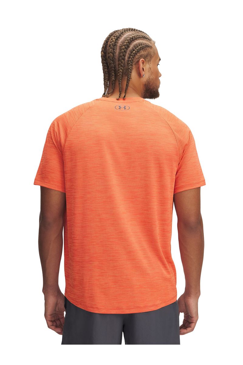 Polera-manga-corta-UA-tech-naranjo-para-hombre