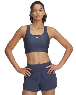 Sostén deportivo Under Armour crossback long gris para mujer