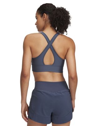 Sostén deportivo Under Armour crossback long gris para mujer