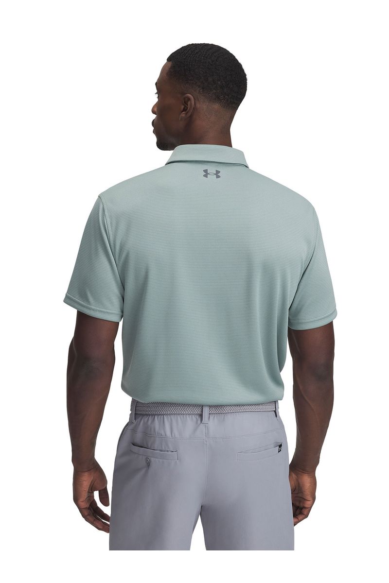 Polo-manga-corta-UA-tech-verde-para-hombre