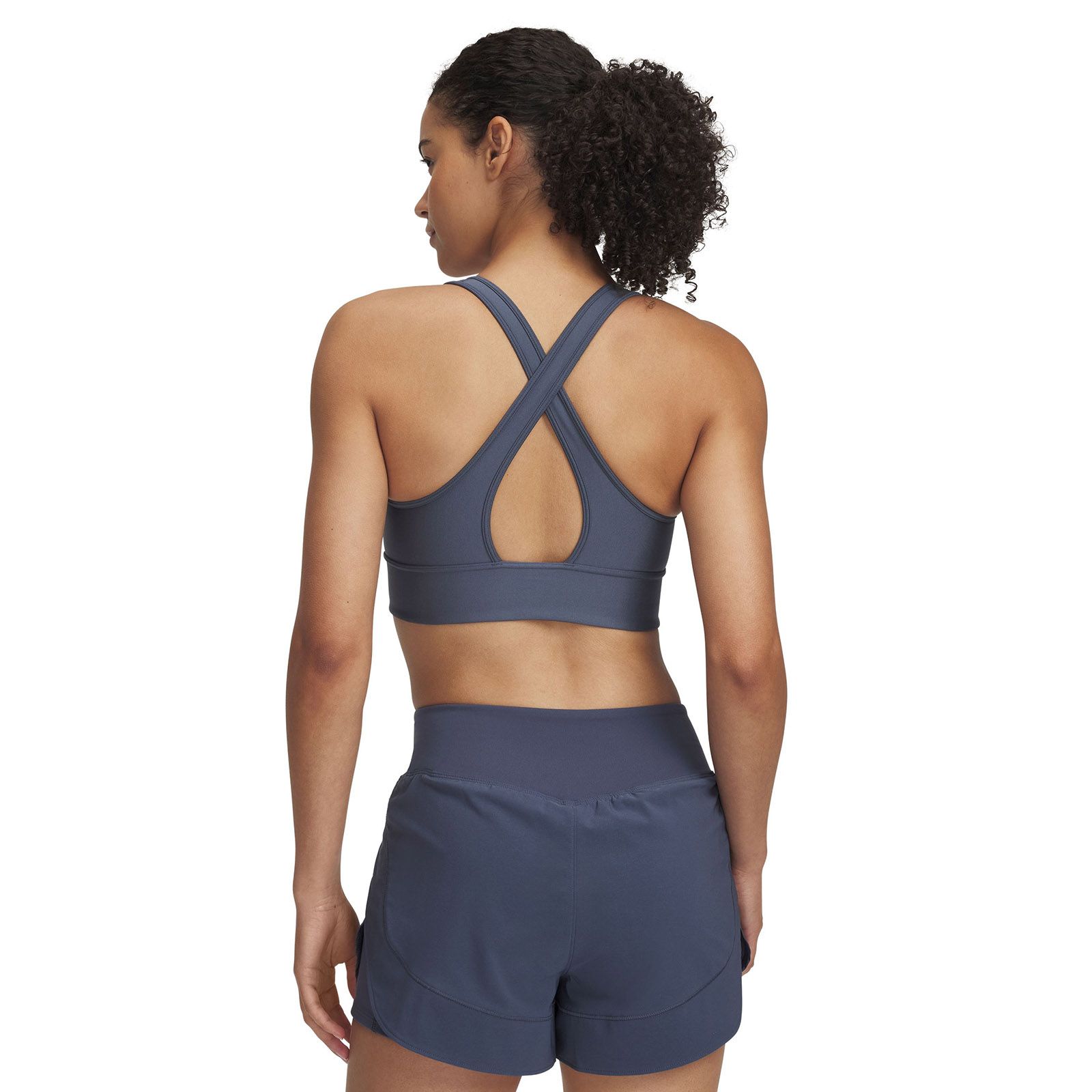 Sostén deportivo Under Armour crossback long gris para mujer