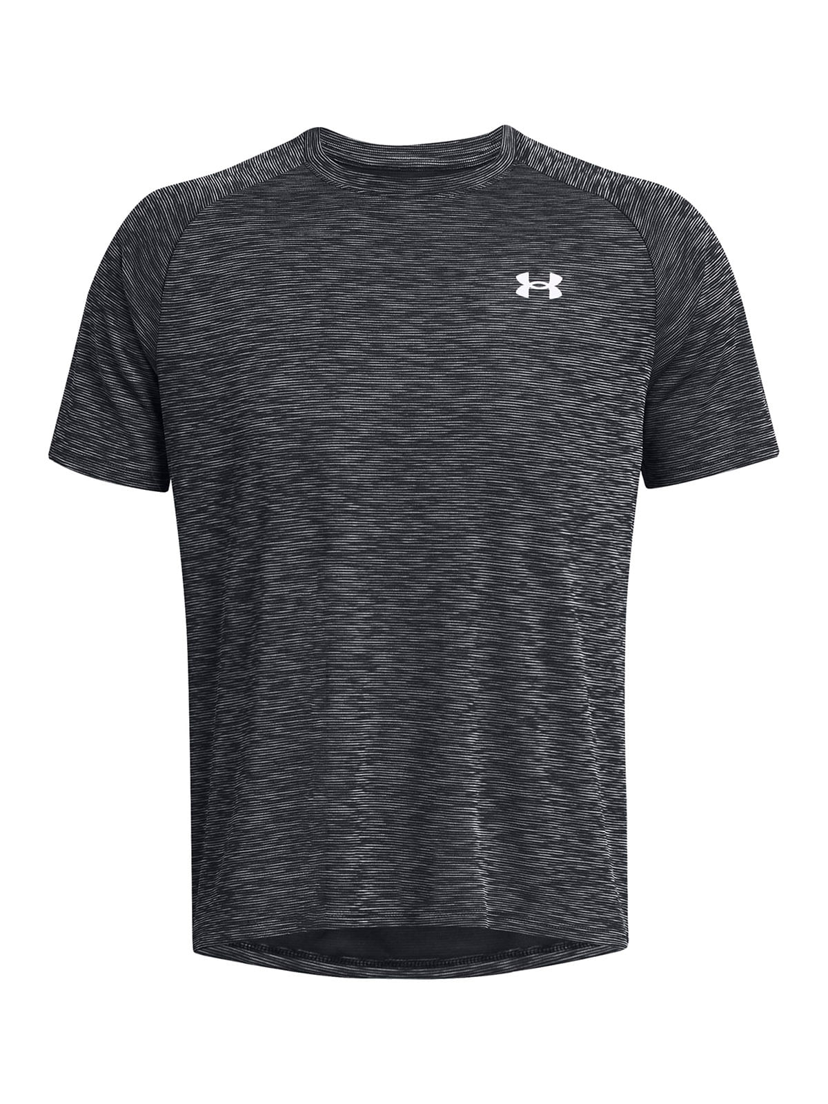 Polera manga corta UA tech negro para hombre
