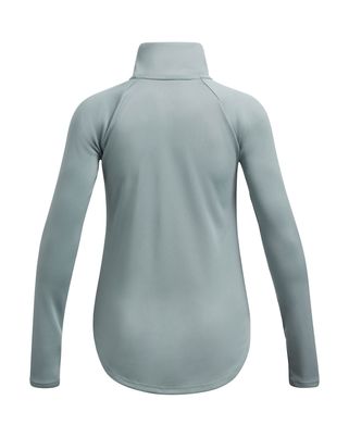 Polerón Under Armour tech gráfico ½ cierre verde para niña