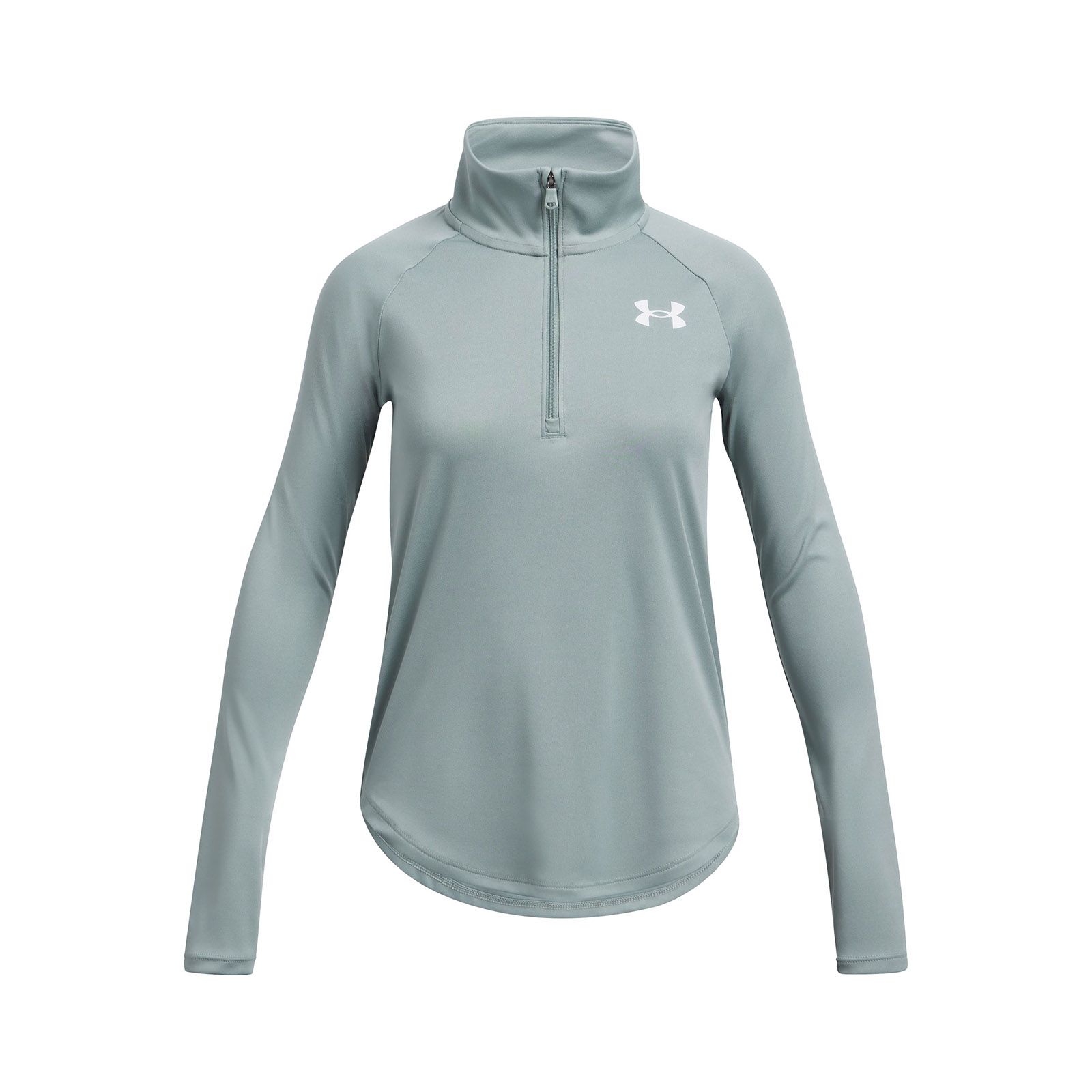 Polerón Under Armour tech gráfico ½ cierre verde para niña
