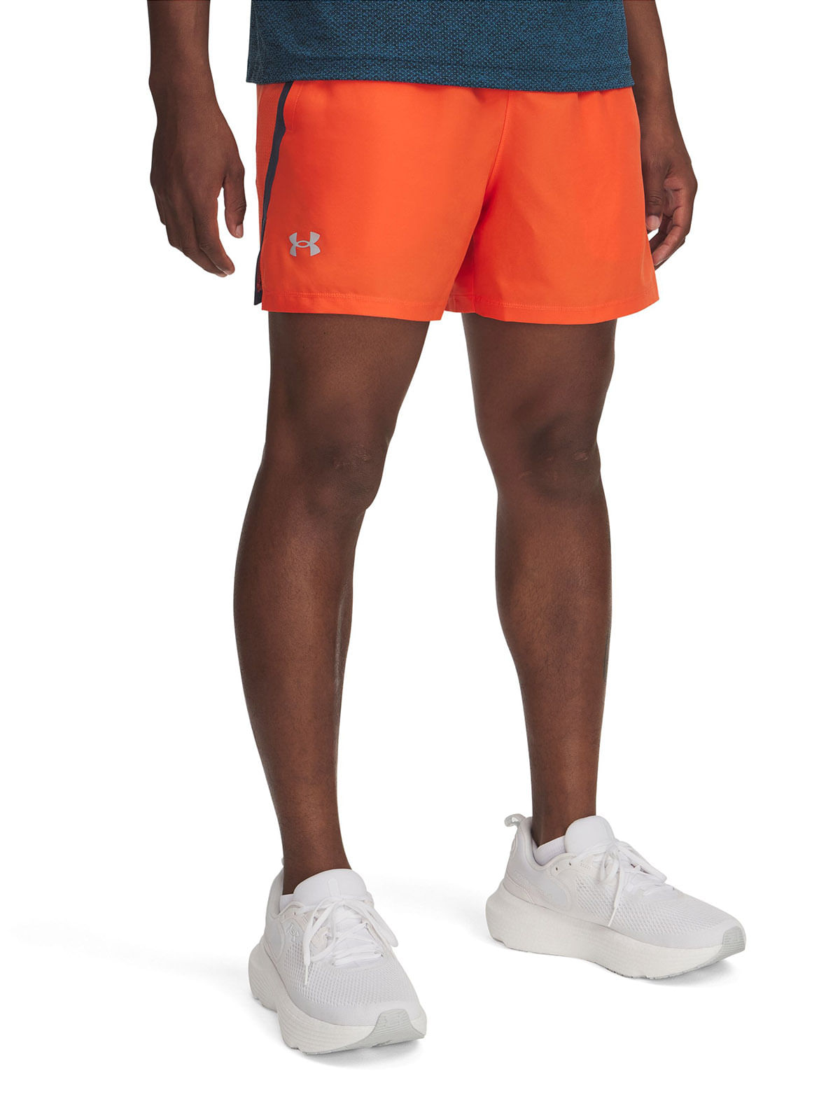 Shorts UA launch naranjo para hombre