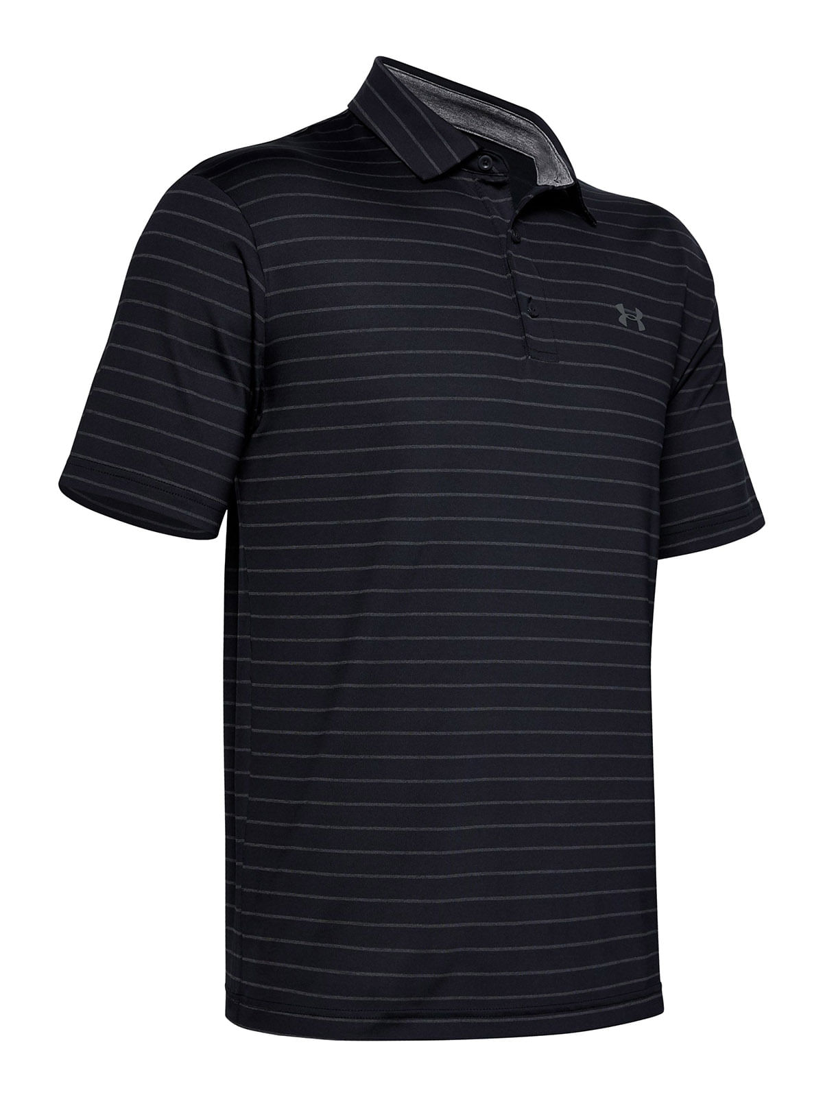 Polo manga corta UA playoff negro para hombre