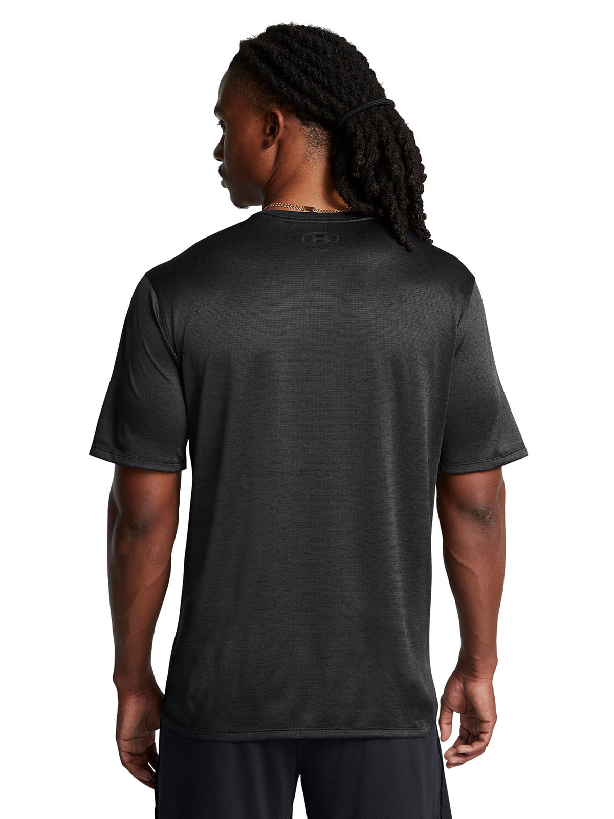 Polera manga corta UA tech vent negro para hombre