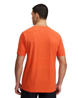 Polera manga corta Under Armour vanish elite seamless naranjo para hombre